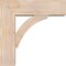 Ekena Millwork Thorton Block Smooth Bracket w/ Offset Brace, Douglas Fir, 7 1/2"W x 24"D x 24"H BKT0806X24X24THR05SDF - alternate 2
